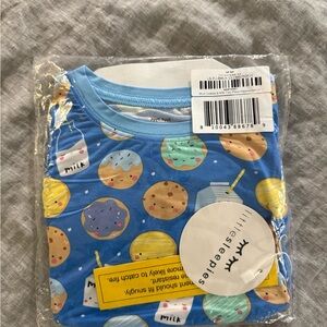Little Sleepies Blue Cookies & Milk Long Sleeve Pajama Set